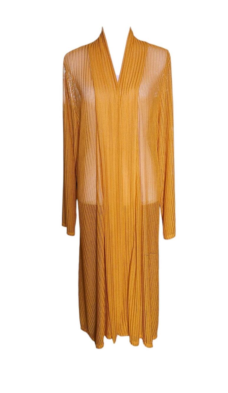 NY Collection Womens Cardigan Sweater Cover 3x Gold Open Front Long Sleeve NWD